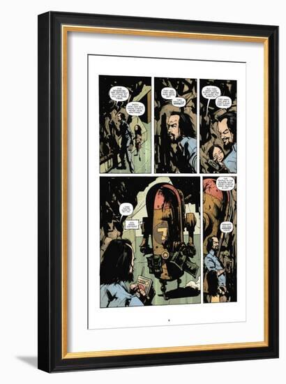 Zombies vs. Robots: No. 7 - Comic Page with Panels-Paul Davidson-Framed Premium Giclee Print