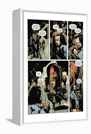 Zombies vs. Robots: No. 7 - Comic Page with Panels-Paul Davidson-Framed Stretched Canvas