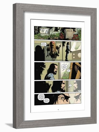 Zombies vs. Robots: No. 7 - Comic Page with Panels-Paul Davidson-Framed Art Print