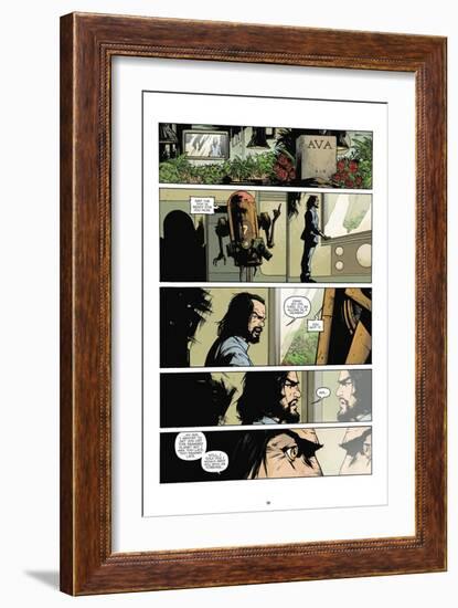 Zombies vs. Robots: No. 7 - Comic Page with Panels-Paul Davidson-Framed Art Print