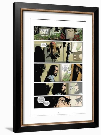 Zombies vs. Robots: No. 7 - Comic Page with Panels-Paul Davidson-Framed Art Print