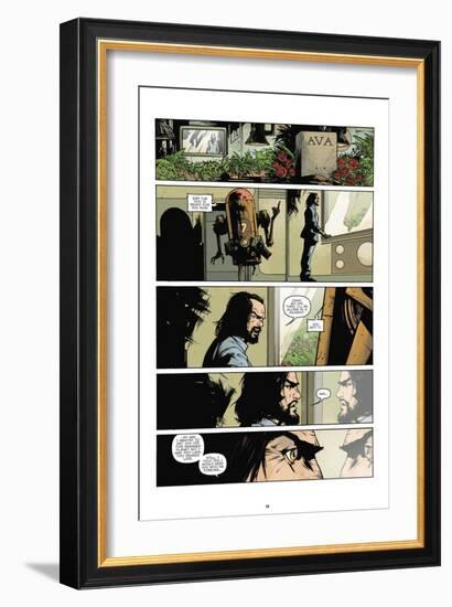 Zombies vs. Robots: No. 7 - Comic Page with Panels-Paul Davidson-Framed Art Print