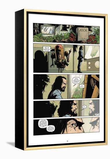 Zombies vs. Robots: No. 7 - Comic Page with Panels-Paul Davidson-Framed Stretched Canvas