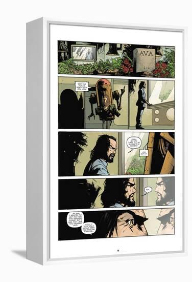 Zombies vs. Robots: No. 7 - Comic Page with Panels-Paul Davidson-Framed Stretched Canvas