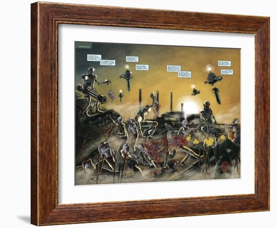 Zombies vs. Robots: No. 7 - Page Spread-Valentin Ramon-Framed Art Print