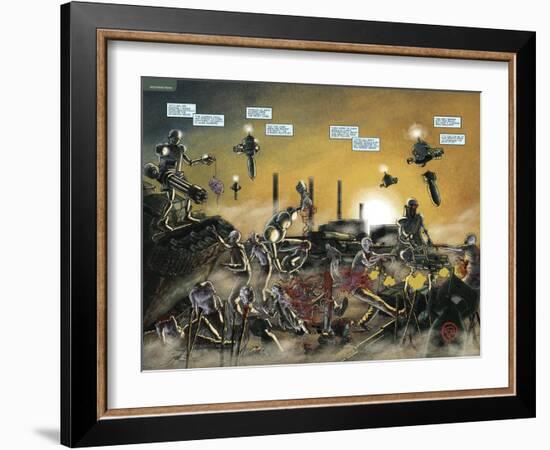 Zombies vs. Robots: No. 7 - Page Spread-Valentin Ramon-Framed Art Print