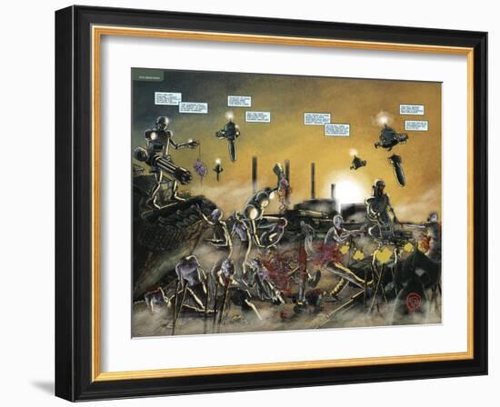 Zombies vs. Robots: No. 7 - Page Spread-Valentin Ramon-Framed Art Print