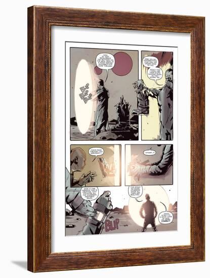 Zombies vs. Robots: No. 8 - Comic Page with Panels-Antonio Fuso-Framed Art Print