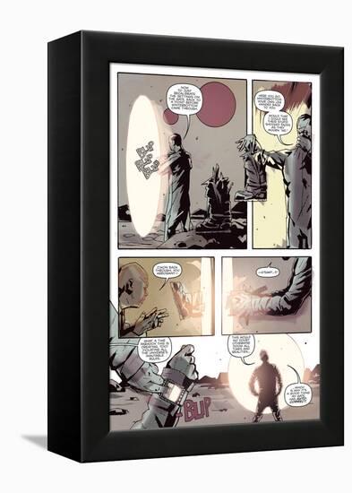 Zombies vs. Robots: No. 8 - Comic Page with Panels-Antonio Fuso-Framed Stretched Canvas