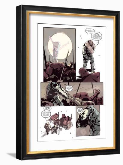 Zombies vs. Robots: No. 8 - Comic Page with Panels-Antonio Fuso-Framed Premium Giclee Print