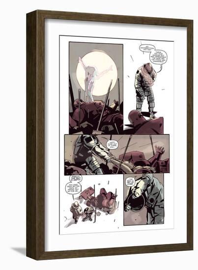 Zombies vs. Robots: No. 8 - Comic Page with Panels-Antonio Fuso-Framed Art Print