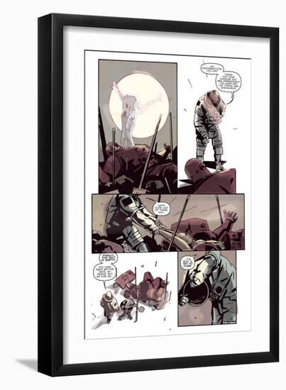 Zombies vs. Robots: No. 8 - Comic Page with Panels-Antonio Fuso-Framed Art Print