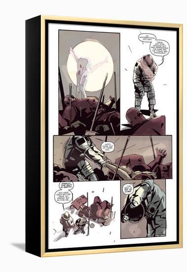 Zombies vs. Robots: No. 8 - Comic Page with Panels-Antonio Fuso-Framed Stretched Canvas