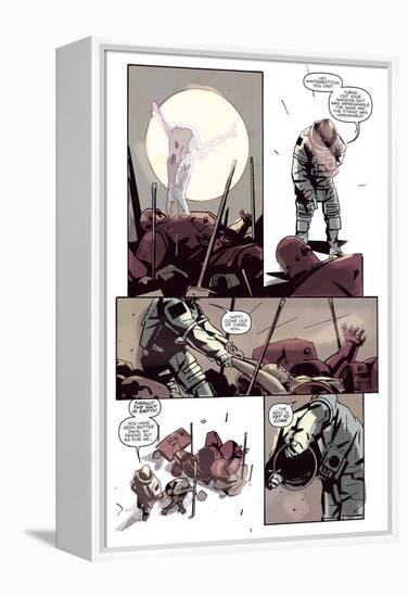 Zombies vs. Robots: No. 8 - Comic Page with Panels-Antonio Fuso-Framed Stretched Canvas