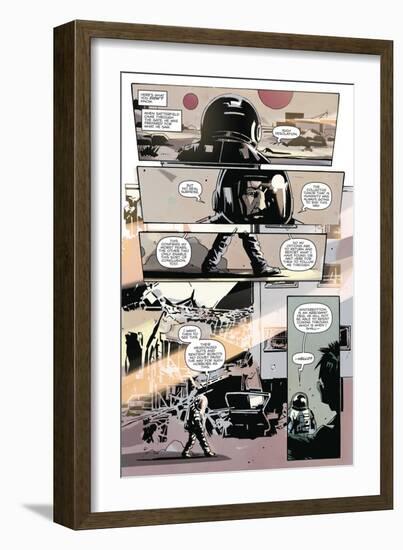 Zombies vs. Robots: No. 8 - Comic Page with Panels-Antonio Fuso-Framed Premium Giclee Print