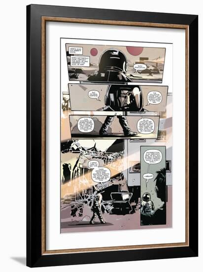 Zombies vs. Robots: No. 8 - Comic Page with Panels-Antonio Fuso-Framed Premium Giclee Print