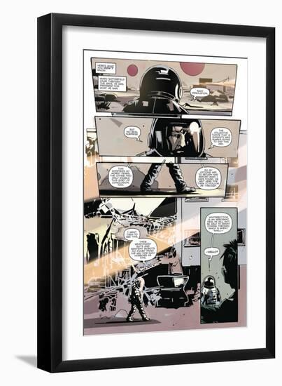 Zombies vs. Robots: No. 8 - Comic Page with Panels-Antonio Fuso-Framed Premium Giclee Print