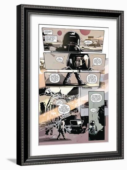 Zombies vs. Robots: No. 8 - Comic Page with Panels-Antonio Fuso-Framed Premium Giclee Print