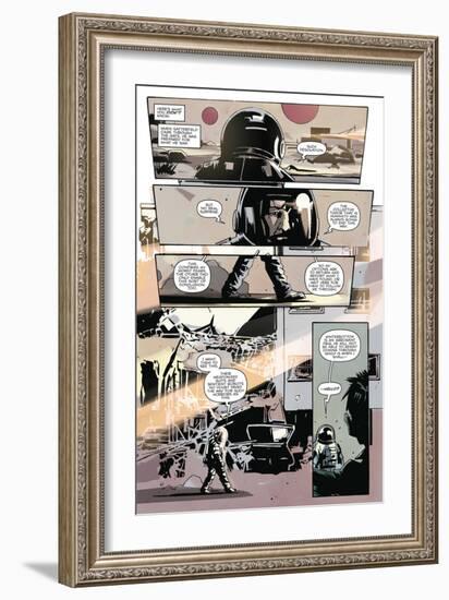 Zombies vs. Robots: No. 8 - Comic Page with Panels-Antonio Fuso-Framed Art Print