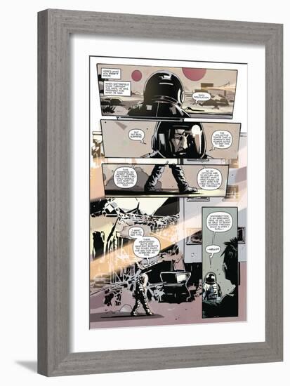 Zombies vs. Robots: No. 8 - Comic Page with Panels-Antonio Fuso-Framed Art Print