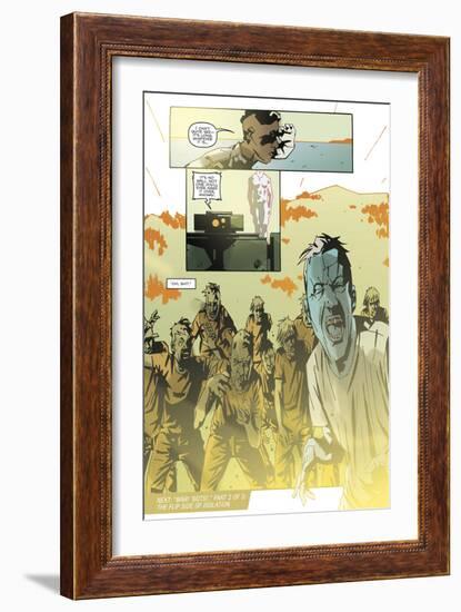 Zombies vs. Robots: No. 8 - Comic Page with Panels-Antonio Fuso-Framed Art Print