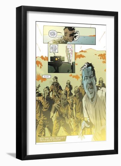 Zombies vs. Robots: No. 8 - Comic Page with Panels-Antonio Fuso-Framed Art Print