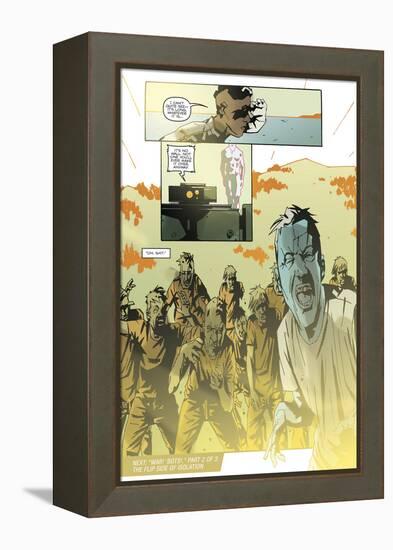 Zombies vs. Robots: No. 8 - Comic Page with Panels-Antonio Fuso-Framed Stretched Canvas