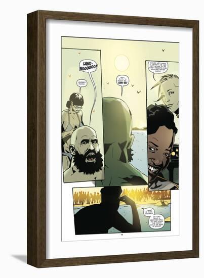 Zombies vs. Robots: No. 8 - Comic Page with Panels-Antonio Fuso-Framed Premium Giclee Print