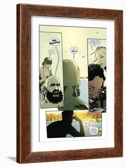 Zombies vs. Robots: No. 8 - Comic Page with Panels-Antonio Fuso-Framed Premium Giclee Print