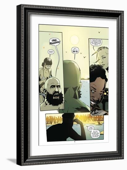 Zombies vs. Robots: No. 8 - Comic Page with Panels-Antonio Fuso-Framed Art Print