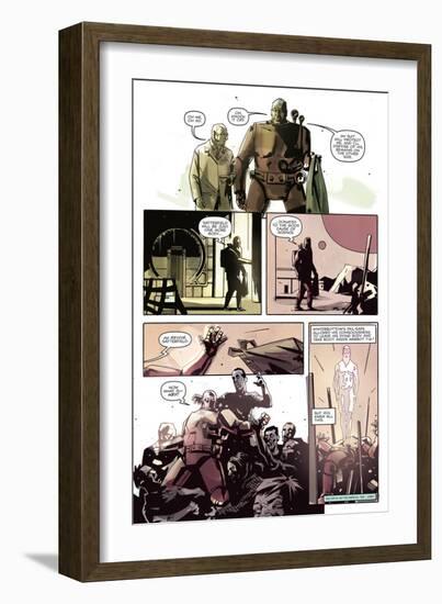 Zombies vs. Robots: No. 8 - Comic Page with Panels-Antonio Fuso-Framed Art Print