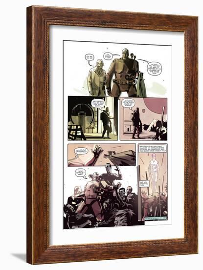 Zombies vs. Robots: No. 8 - Comic Page with Panels-Antonio Fuso-Framed Art Print