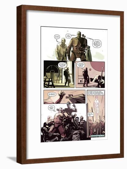 Zombies vs. Robots: No. 8 - Comic Page with Panels-Antonio Fuso-Framed Art Print