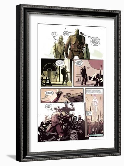 Zombies vs. Robots: No. 8 - Comic Page with Panels-Antonio Fuso-Framed Art Print