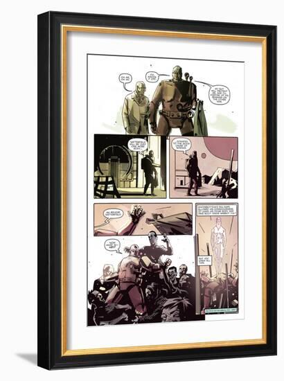 Zombies vs. Robots: No. 8 - Comic Page with Panels-Antonio Fuso-Framed Art Print