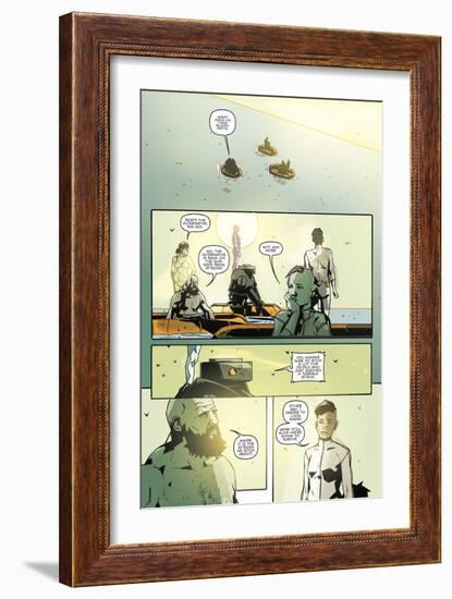 Zombies vs. Robots: No. 8 - Comic Page with Panels-Antonio Fuso-Framed Art Print