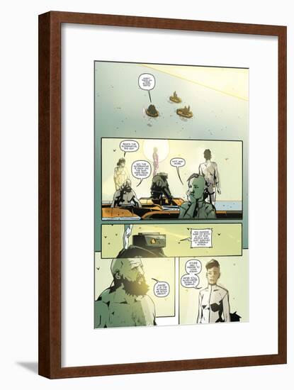 Zombies vs. Robots: No. 8 - Comic Page with Panels-Antonio Fuso-Framed Art Print