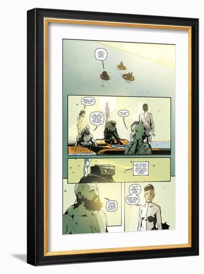 Zombies vs. Robots: No. 8 - Comic Page with Panels-Antonio Fuso-Framed Art Print