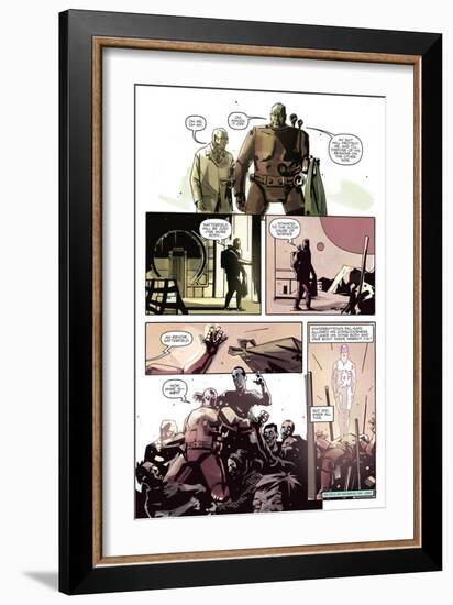 Zombies vs. Robots: No. 8 - Comic Page with Panels-Antonio Fuso-Framed Premium Giclee Print