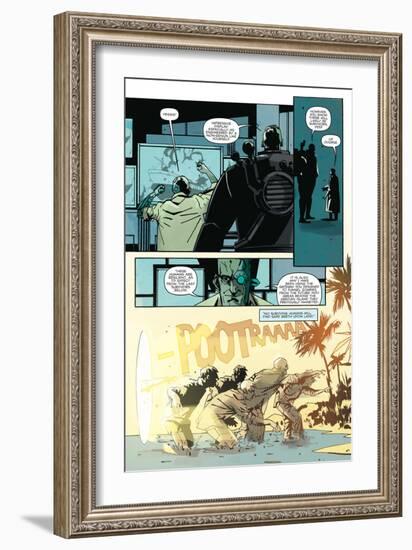 Zombies vs. Robots: No. 8 - Comic Page with Panels-Antonio Fuso-Framed Art Print