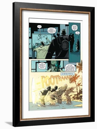 Zombies vs. Robots: No. 8 - Comic Page with Panels-Antonio Fuso-Framed Art Print