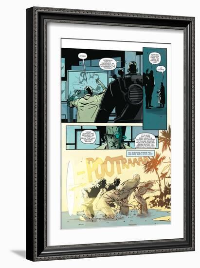 Zombies vs. Robots: No. 8 - Comic Page with Panels-Antonio Fuso-Framed Art Print