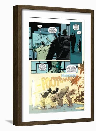 Zombies vs. Robots: No. 8 - Comic Page with Panels-Antonio Fuso-Framed Premium Giclee Print