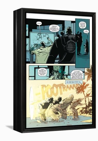 Zombies vs. Robots: No. 8 - Comic Page with Panels-Antonio Fuso-Framed Stretched Canvas