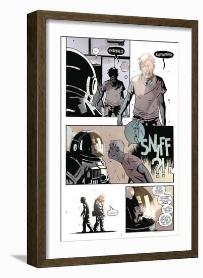 Zombies vs. Robots: No. 8 - Comic Page with Panels-Antonio Fuso-Framed Art Print