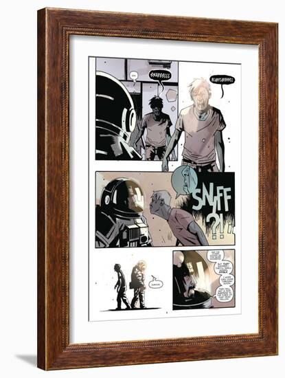 Zombies vs. Robots: No. 8 - Comic Page with Panels-Antonio Fuso-Framed Art Print