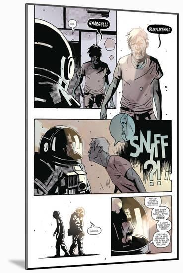 Zombies vs. Robots: No. 8 - Comic Page with Panels-Antonio Fuso-Mounted Art Print