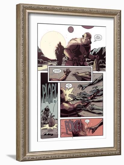 Zombies vs. Robots: No. 8 - Comic Page with Panels-Antonio Fuso-Framed Premium Giclee Print