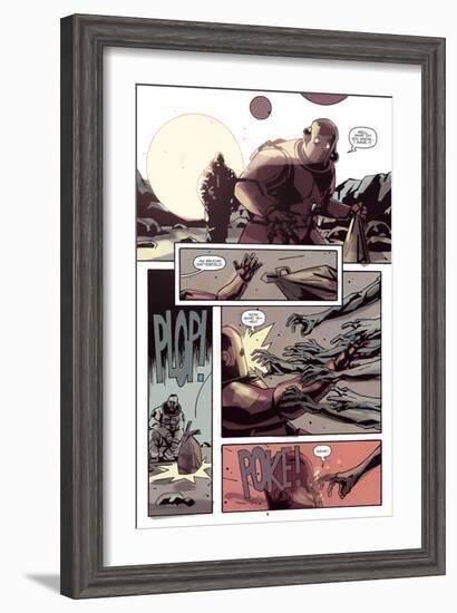 Zombies vs. Robots: No. 8 - Comic Page with Panels-Antonio Fuso-Framed Art Print