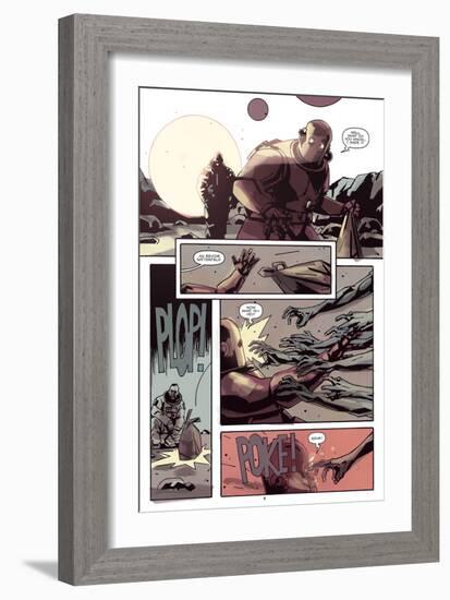 Zombies vs. Robots: No. 8 - Comic Page with Panels-Antonio Fuso-Framed Art Print